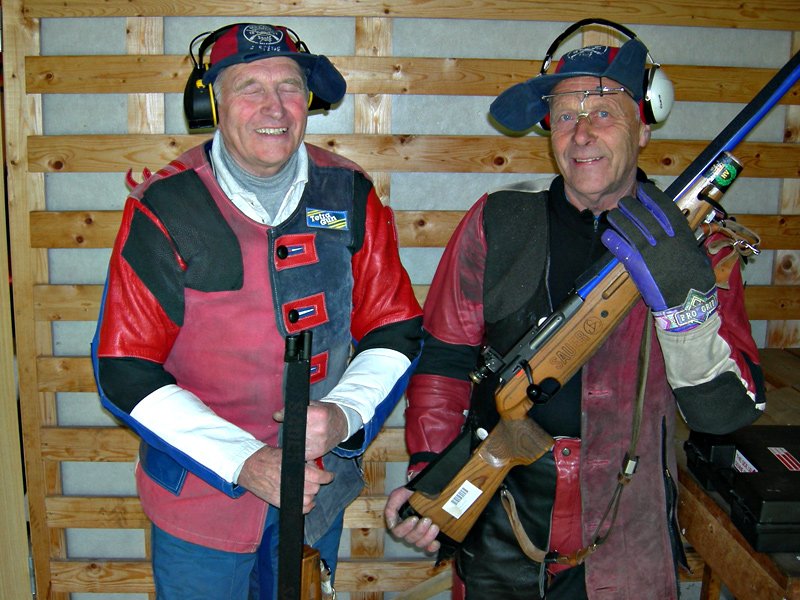 Veteranene, Even og Asbjørn, etter at klasseseirene er sikret. 