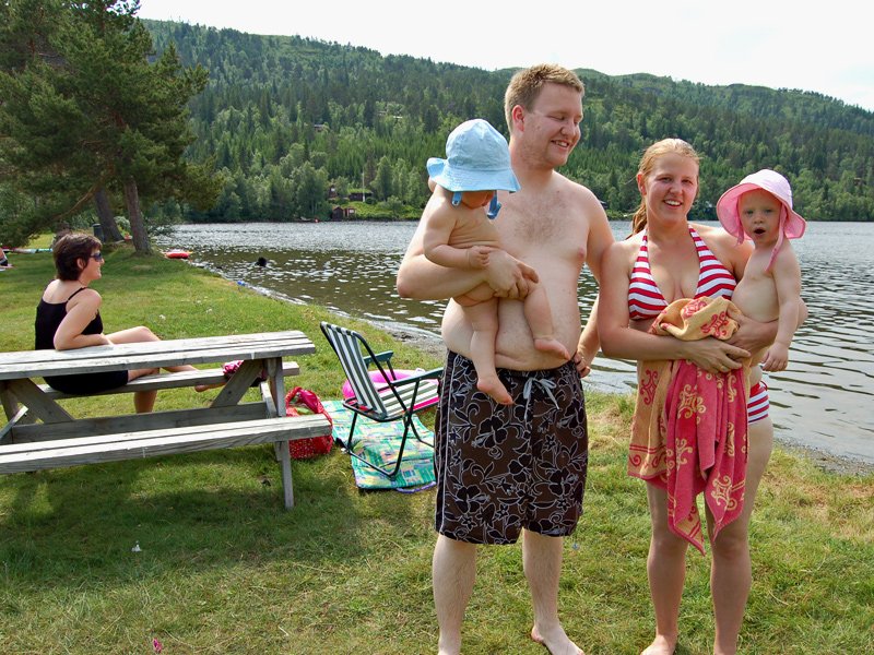 John Magnar med familien 