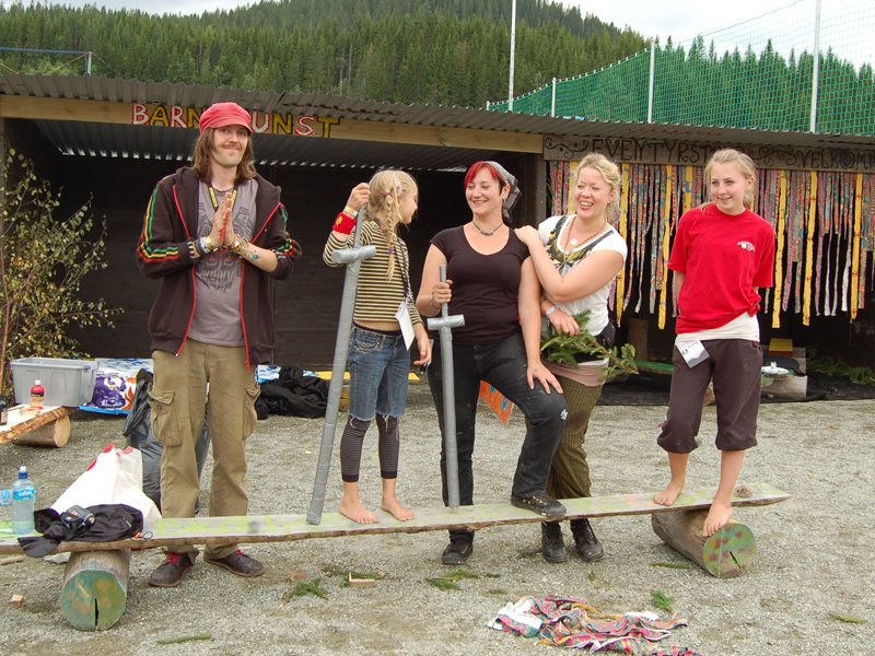 Benjamin, Tara, Andra, Marit og Tuva  