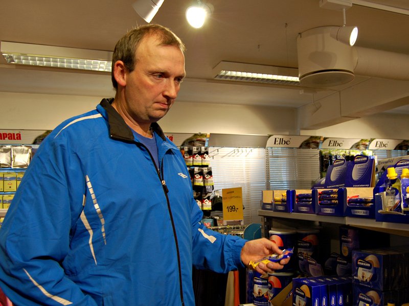 Han kjøpte seg energisjokolade 