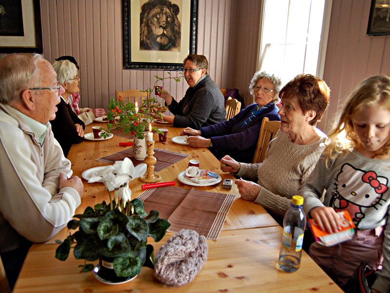 Kaffestund i Sølberglånna 