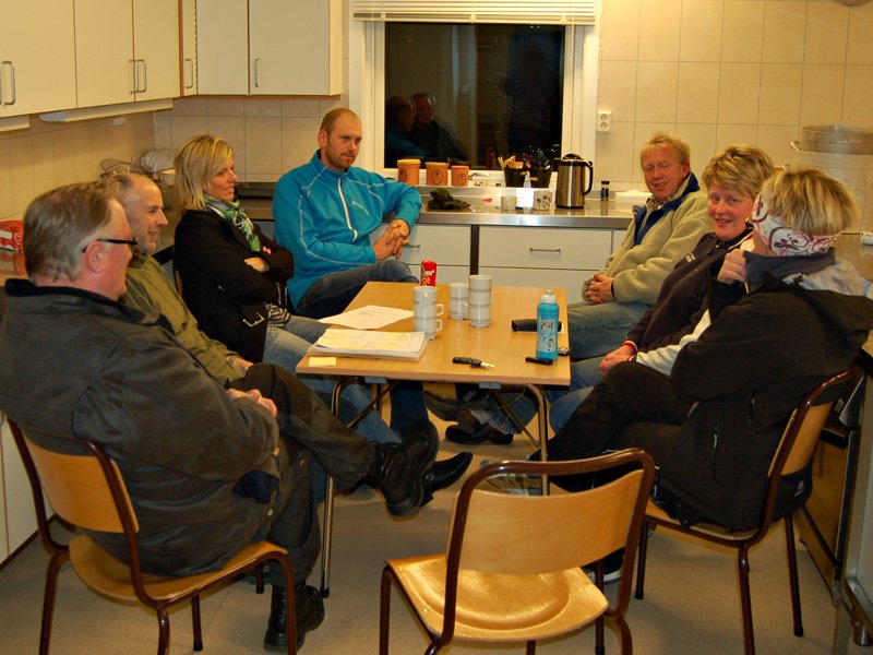 Representanter fra de 3 lagene samlet 