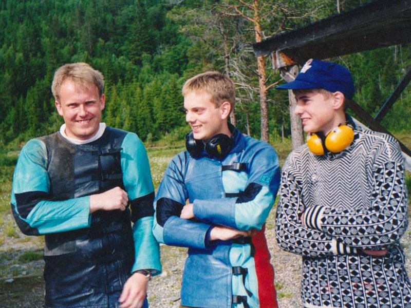 Knut Grut, Ola og Tore N Stene alle har deltatt på det norske Landslag i Viltmålskyting  