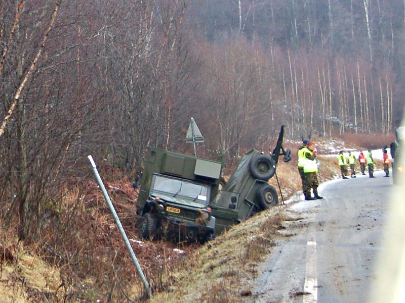 Så var uhellet ute  