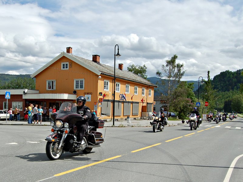 Motorsykkeltur gjennom Å  