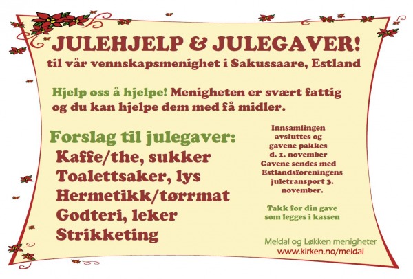 Julegaver Sakussaare 2016