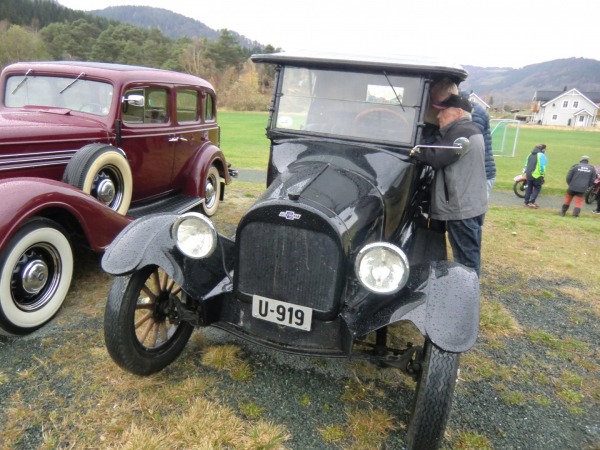 Otto Dragset med Chevrolet