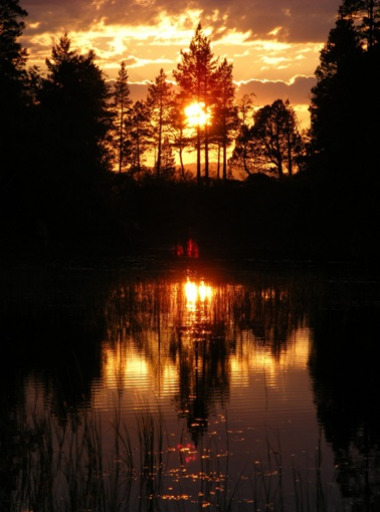Lomtjonna 2 Solnedgang