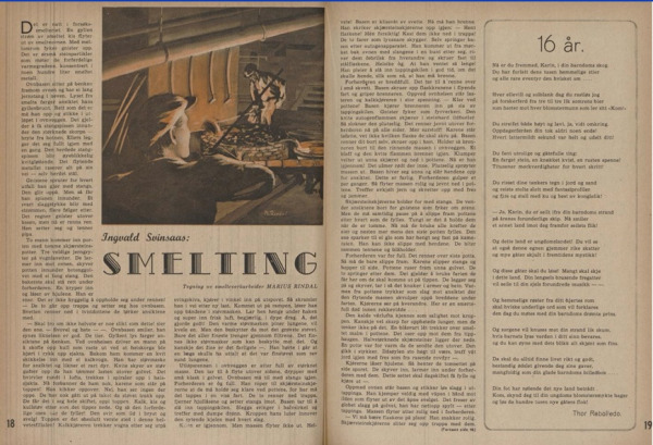 Smelting Ingvald Svinsaas Arbeidermagasinet 41 42 1946