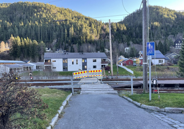 Lokken sentrum gang sykkelbane2