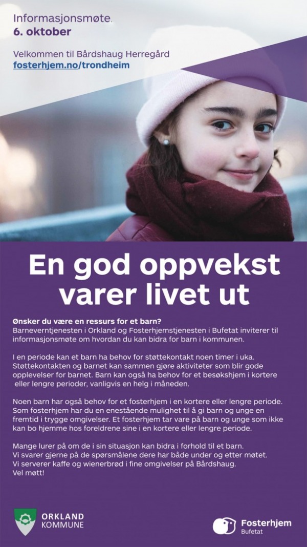 fosterhjem infomote poster